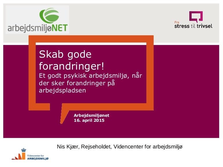 videncenter for arbejdsmiljø